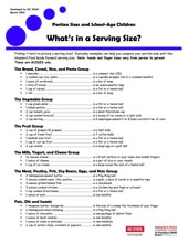 What's in a Serving Size?